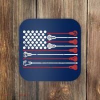 Lacrosse USA Flag Lax Coaster thumb 0