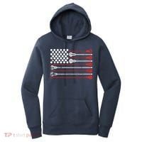 Lacrosse USA Flag Lax Women's Hoodie thumb 0