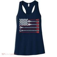 Lacrosse USA Flag Lax Women's Tank Top thumb 0