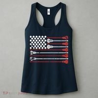 Lacrosse USA Flag Lax Women's Tank Top thumb 3