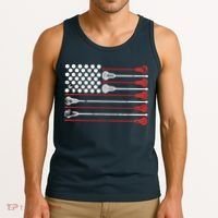 Lacrosse USA Flag Lax Tank Top thumb 3
