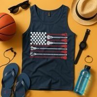Lacrosse USA Flag Lax Tank Top thumb 4