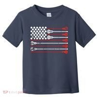 Lacrosse USA Flag Lax Toddler T-Shirt thumb 0