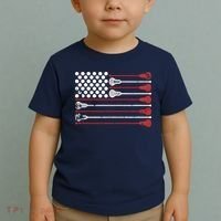 Lacrosse USA Flag Lax Toddler T-Shirt thumb 2