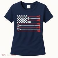 Lacrosse USA Flag Lax Women's T-Shirt thumb 0