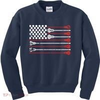 Lacrosse USA Flag Lax Kids Sweatshirt thumb 0