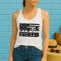 LGBTQ USA Flag Liberty Guns Beer Trump BBQ Women's Tank Top thumb 2