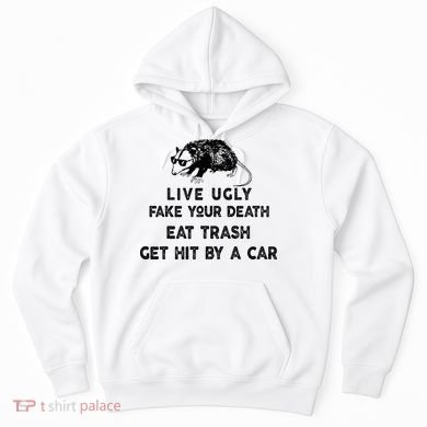 Live Ugly Fake Your Death Eat Trash Get Hit Hoodie