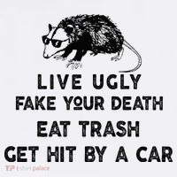 Live Ugly Fake Your Death Eat Trash Get Hit Women's Tank Top thumb 5