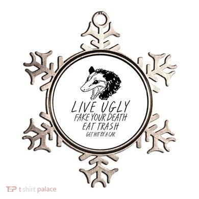 Live Ugly Fake Your Death Eat Trash Get Hit By A Car Opossum Ornament
