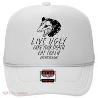 Live Ugly Fake Your Death Eat Trash Get Hit By A Car Opossum Hat thumb 0