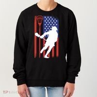 Lacrosse Usa Flag Women's Sweatshirt thumb 0