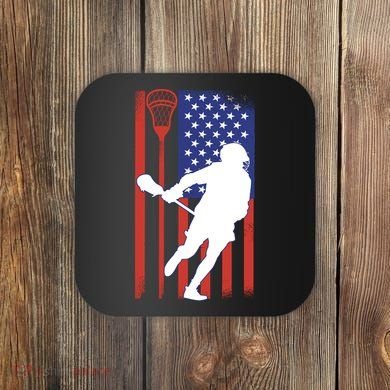 Lacrosse Usa Flag Coaster