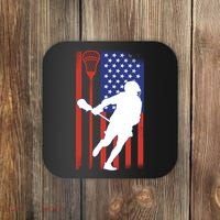 Lacrosse Usa Flag Coaster thumb 0