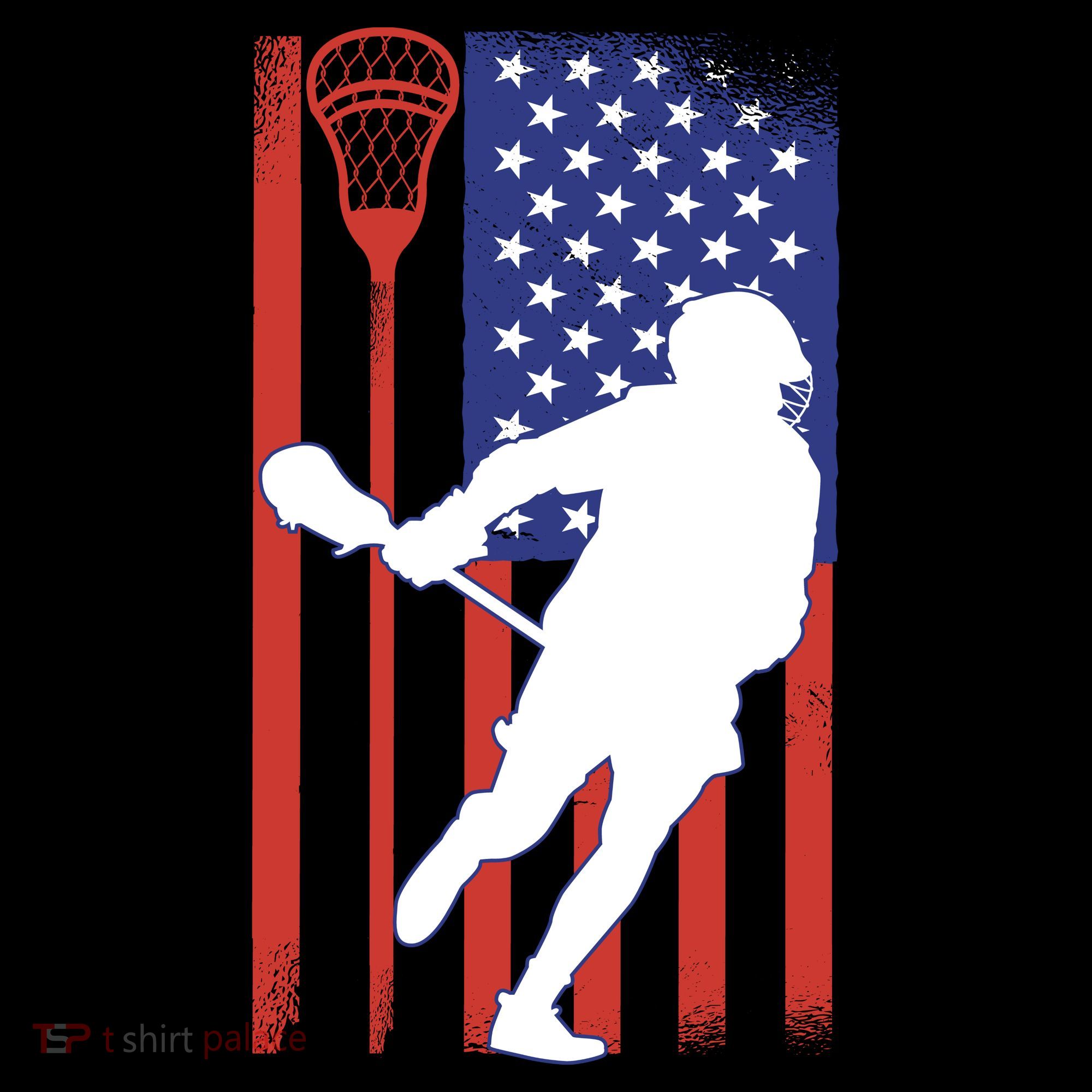 Lacrosse Usa Flag Coaster