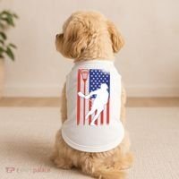 Lacrosse Usa Flag Doggie Tank thumb 2