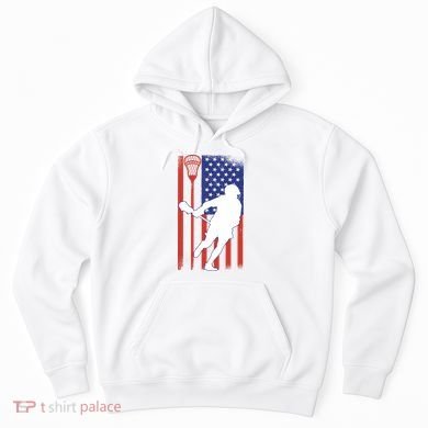 Lacrosse Usa Flag Hoodie