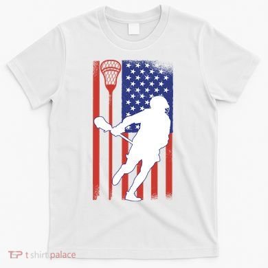 Lacrosse Usa Flag T-Shirt