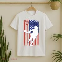 Lacrosse Usa Flag T-Shirt thumb 2