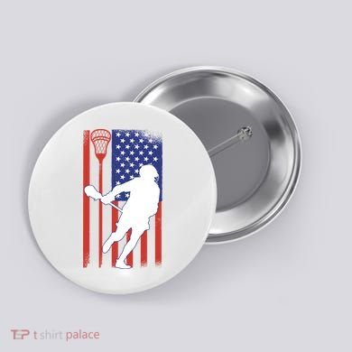Lacrosse Usa Flag Button