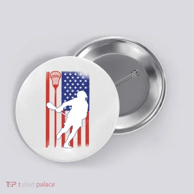 Lacrosse Usa Flag Button