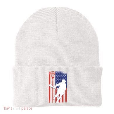 Lacrosse Usa Flag Beanie