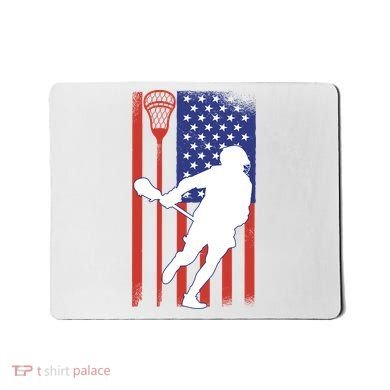 Lacrosse Usa Flag Mousepad