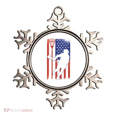 Lacrosse Usa Flag Ornament