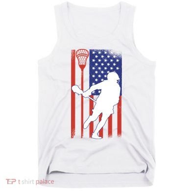 Lacrosse Usa Flag Tank Top