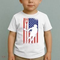 Lacrosse Usa Flag Toddler T-Shirt thumb 2