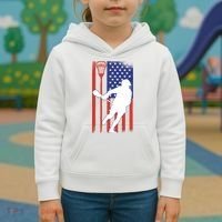 Lacrosse Usa Flag Kids Hoodie thumb 3