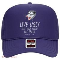 Live Ugly Fake Your Death Eat Trash Opossum Hat thumb 0