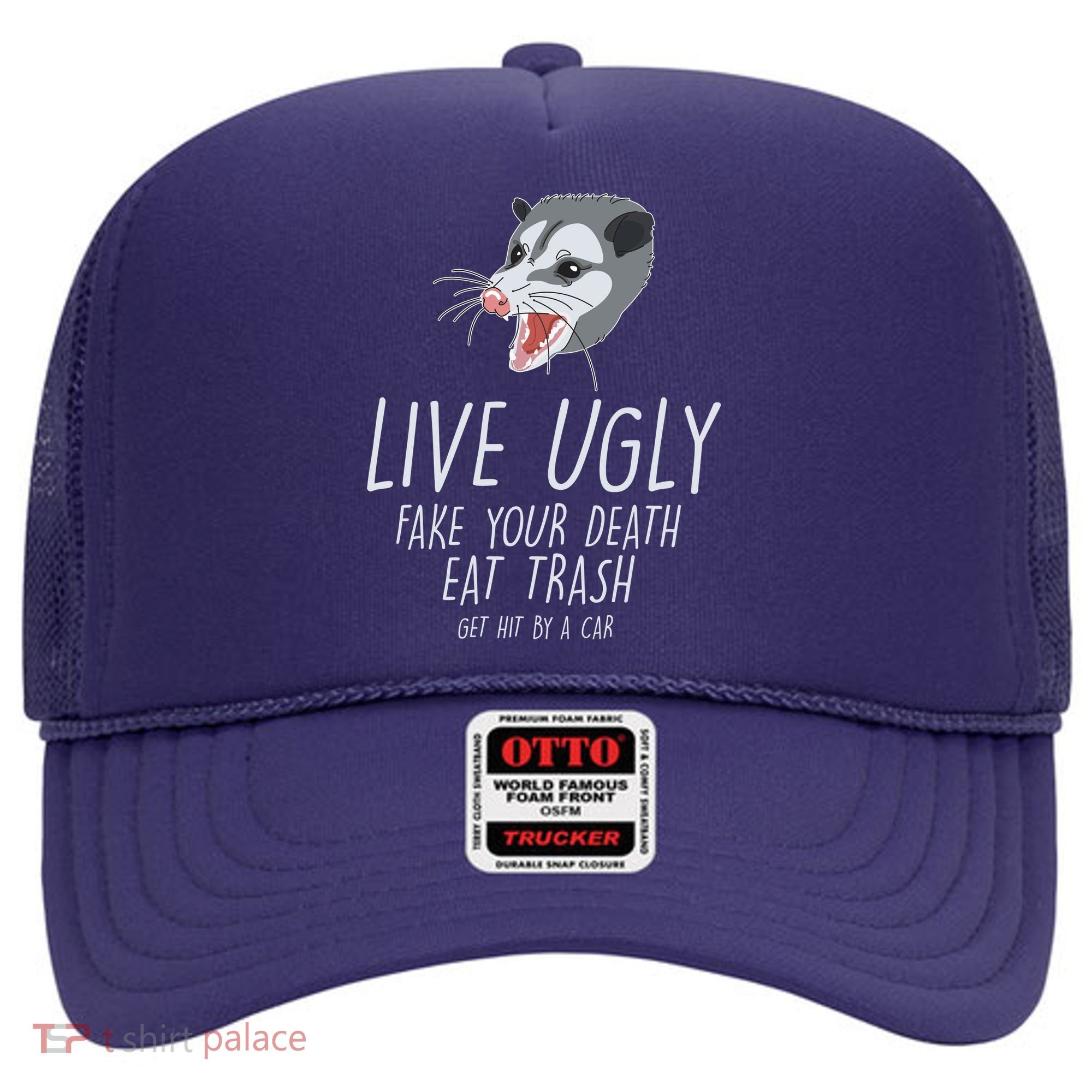 Live Ugly Fake Your Death Eat Trash Opossum Hat