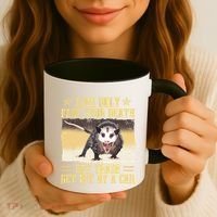 Live Ugly Fake Your Death Eat Trash Get Hit By A Car Opossum Coffee Mug thumb 3