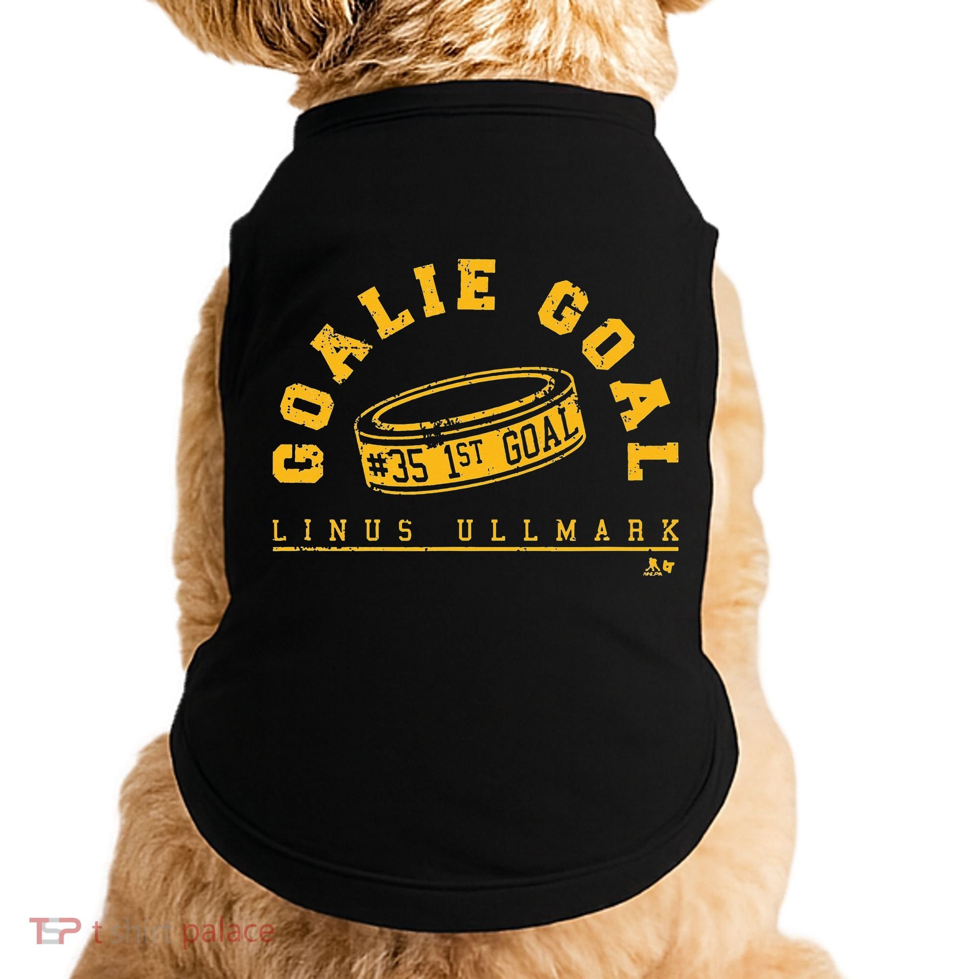 Linus Ullmark Goalie Goal Boston Hockey Doggie Tank
