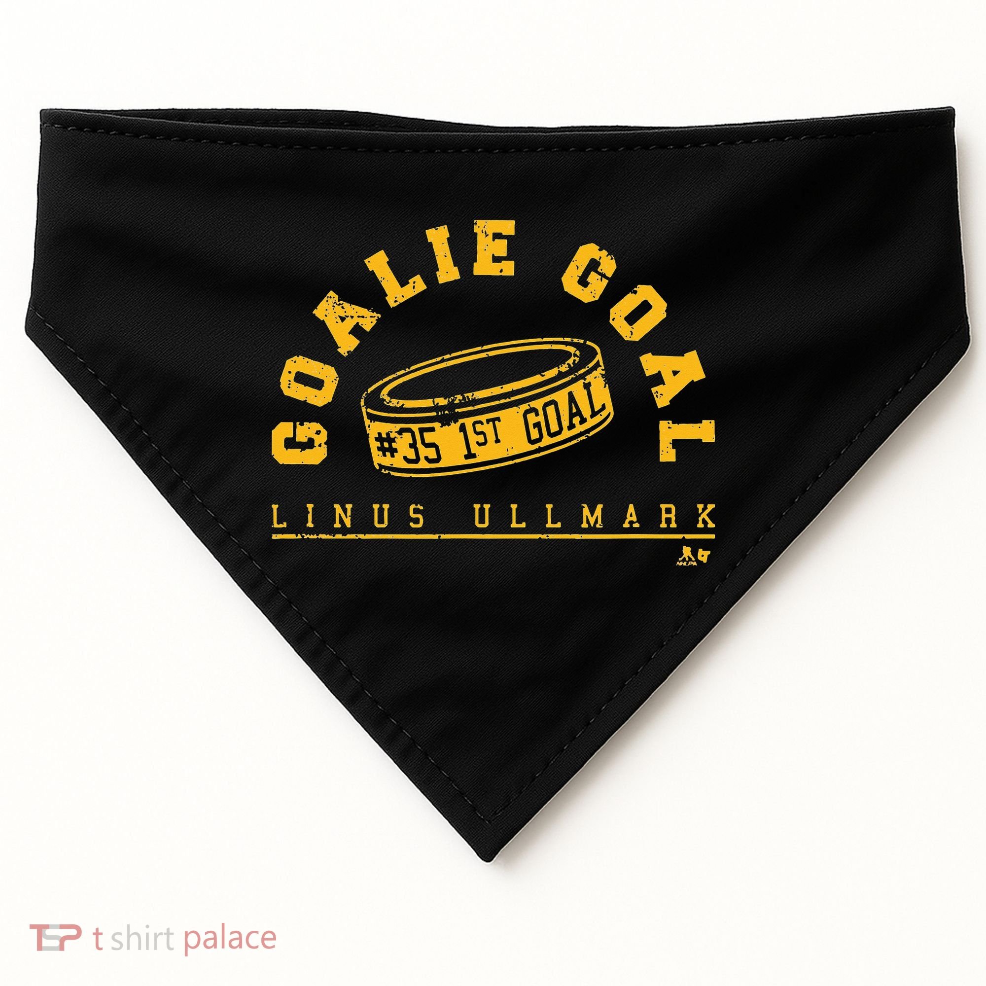 Linus Ullmark Goalie Goal Boston Hockey USA-Made Doggie Bandana