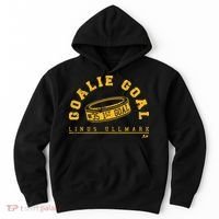 Linus Ullmark Goalie Goal Boston Hockey Hoodie thumb 0