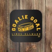 Linus Ullmark Goalie Goal Boston Hockey Coaster thumb 0