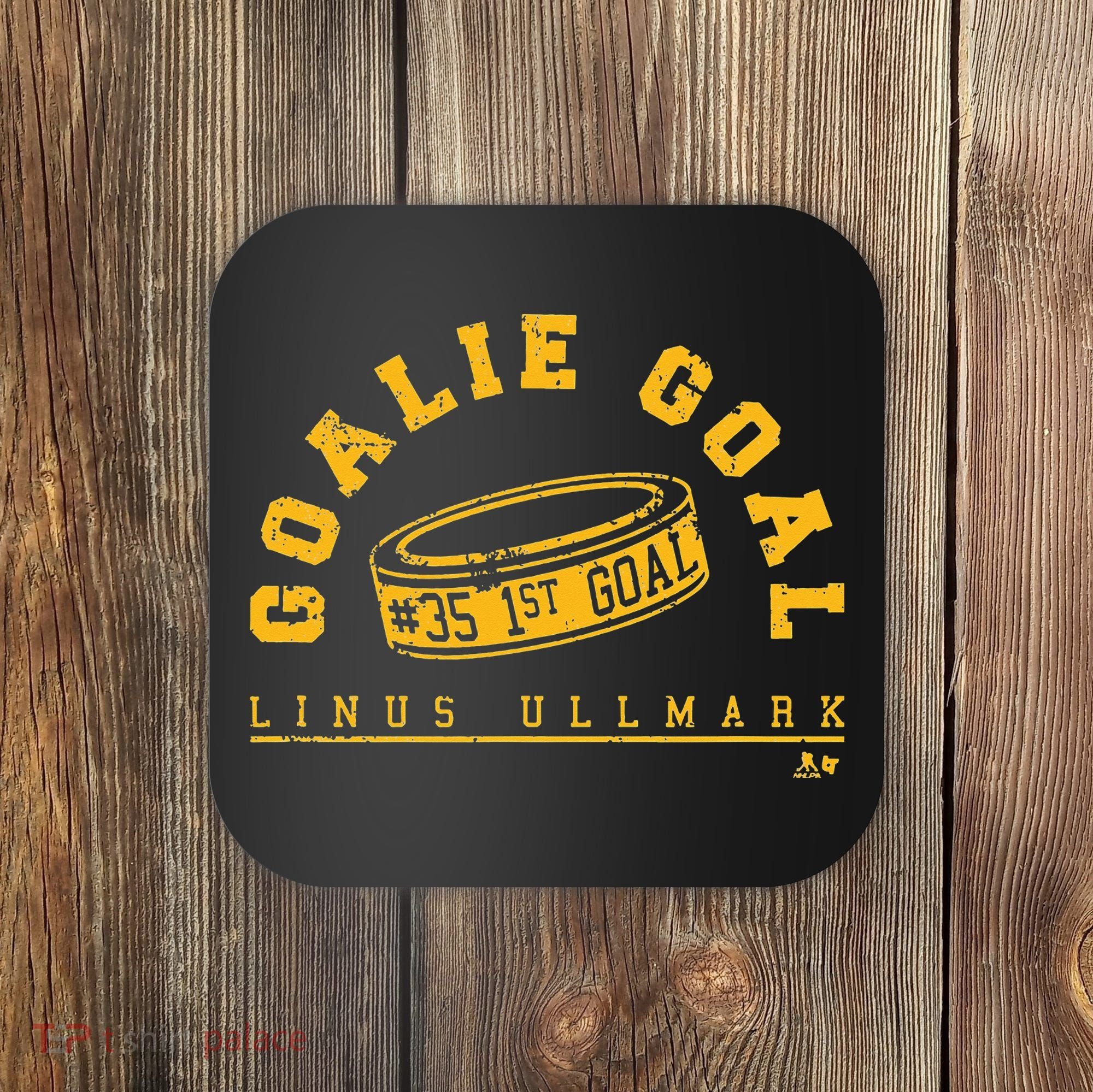 Linus Ullmark Goalie Goal Boston Hockey Coaster