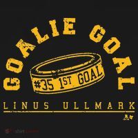 Linus Ullmark Goalie Goal Boston Hockey Baby Bodysuit thumb 2