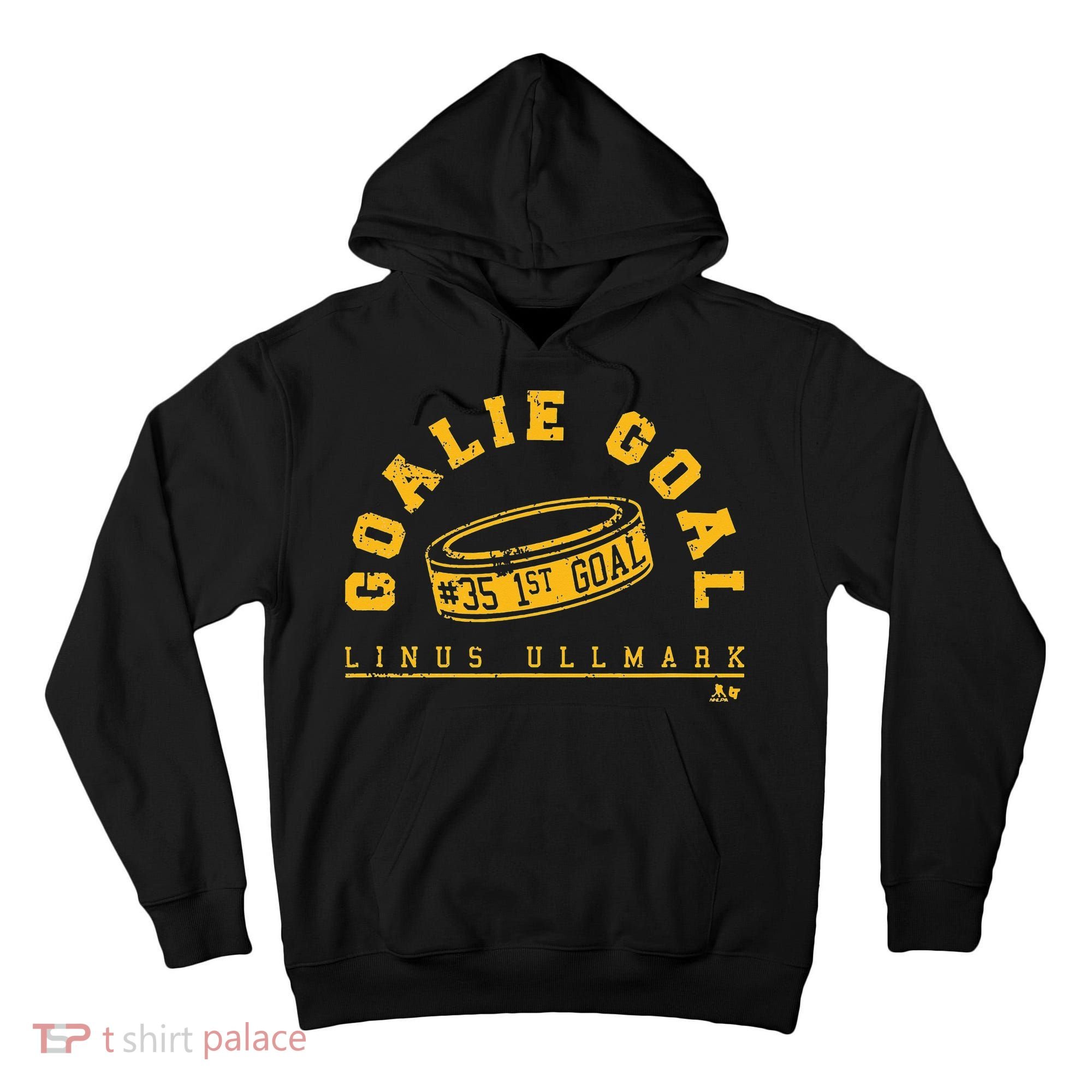 Linus Ullmark Goalie Goal Boston Hockey Tall Hoodie