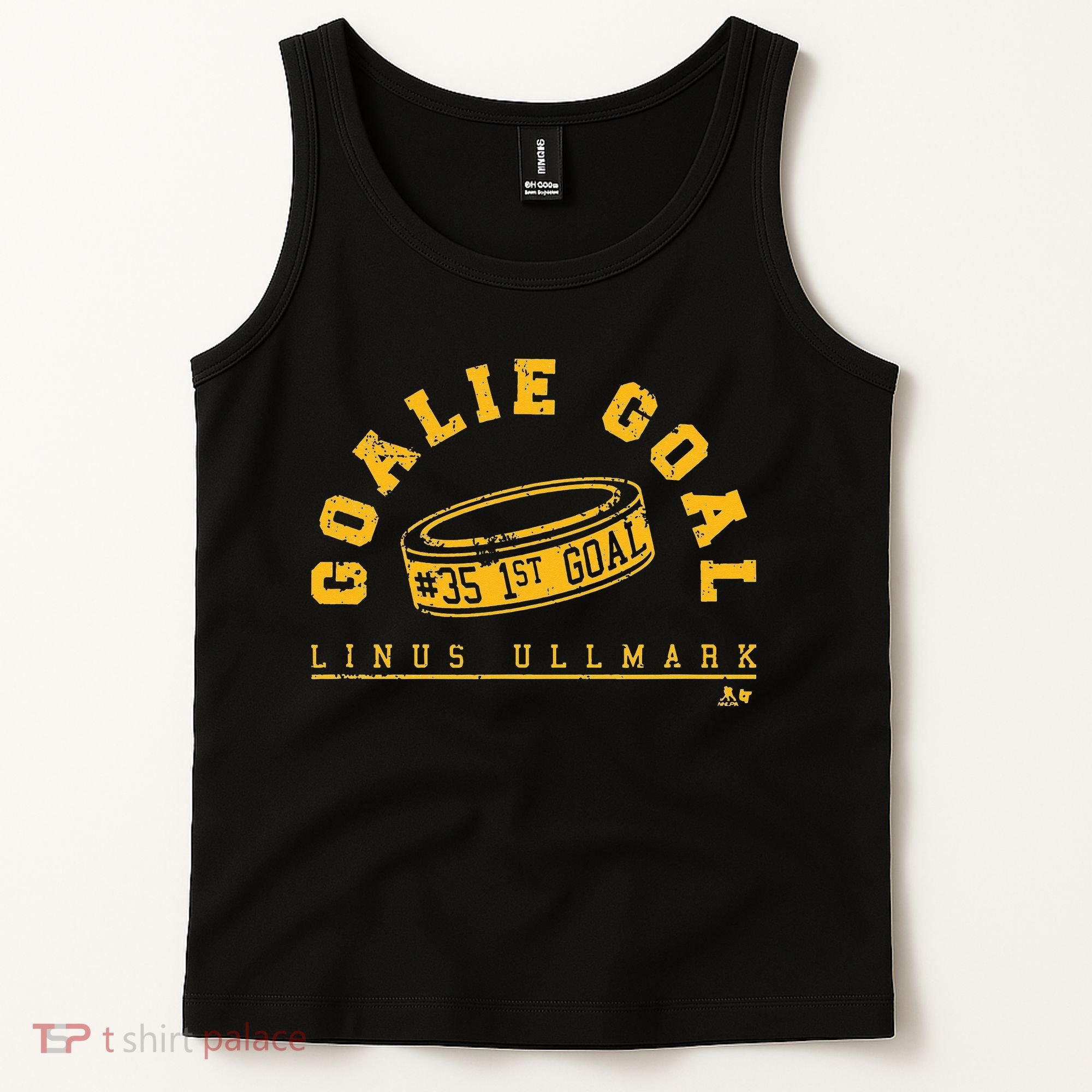 Linus Ullmark Goalie Goal Boston Hockey Tank Top