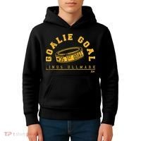 Linus Ullmark Goalie Goal Boston Hockey Kids Hoodie thumb 4