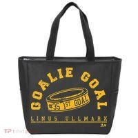 Linus Ullmark Goalie Goal Boston Hockey Tote Bag thumb 0