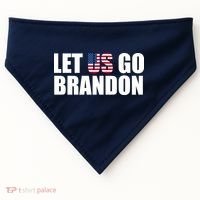 Let Us Go Brandon, Funny Anti Biden Chant Let's Go Brandon USA-Made Doggie Bandana thumb 0
