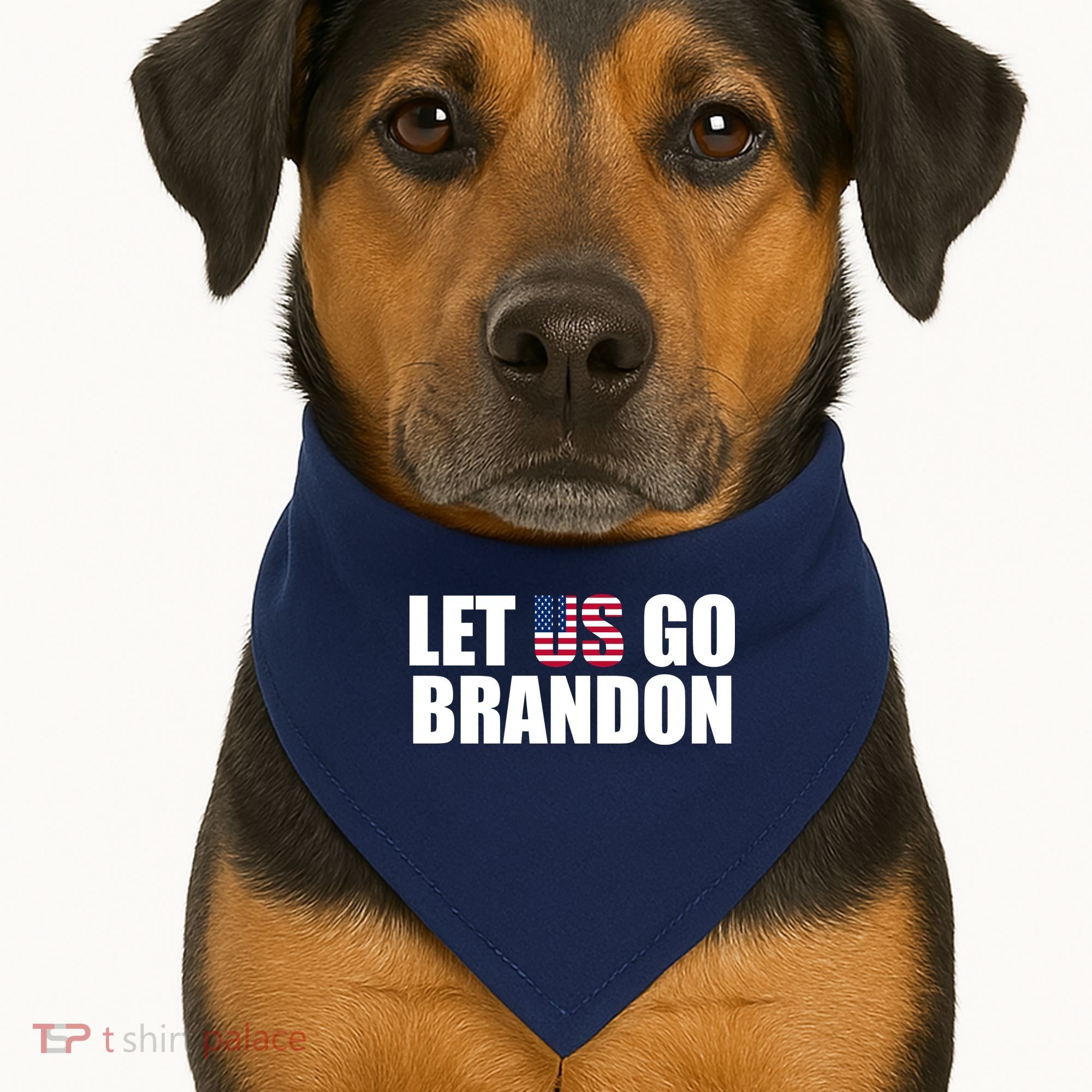 Let Us Go Brandon, Funny Anti Biden Chant Let's Go Brandon USA-Made Doggie Bandana
