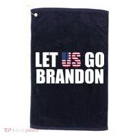 Let Us Go Brandon, Funny Anti Biden Chant Let's Go Brandon Golf Towel thumb 0