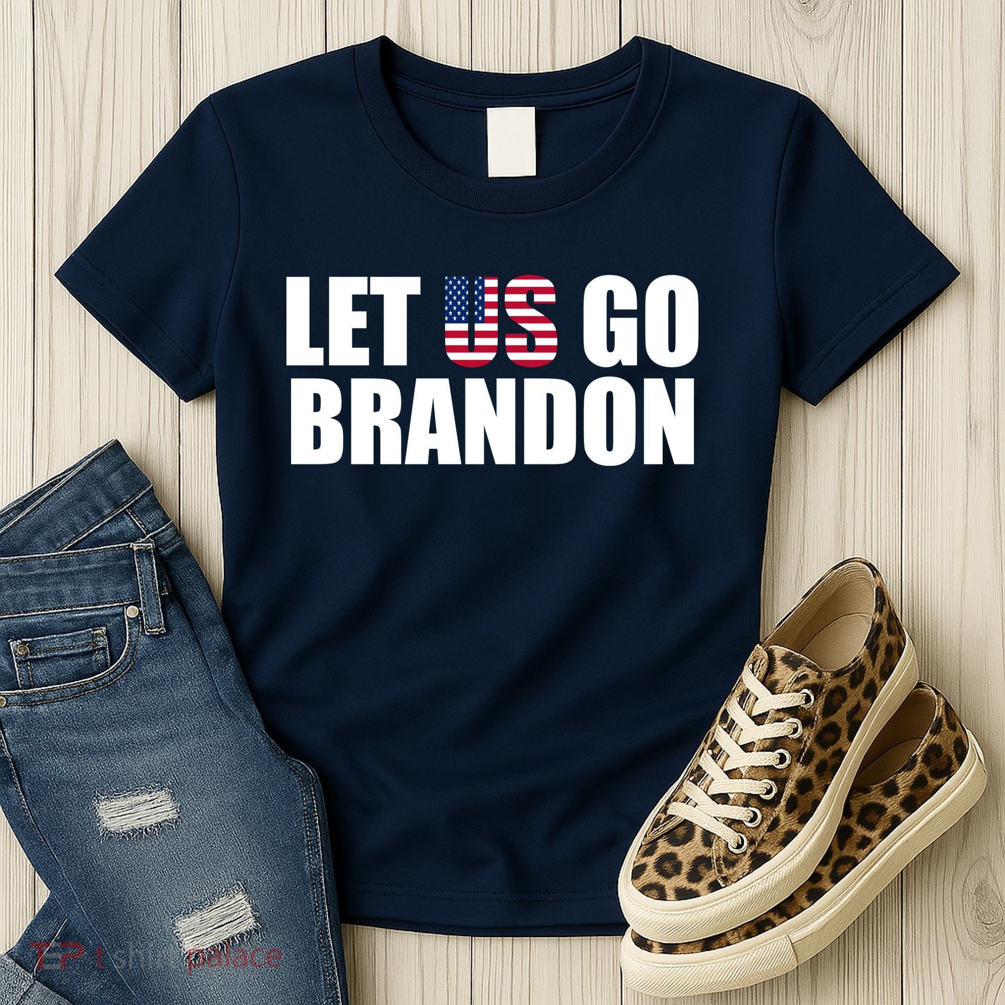 Let Us Go Brandon, Funny Anti Biden Chant Let's Go Brandon Women's T-Shirt