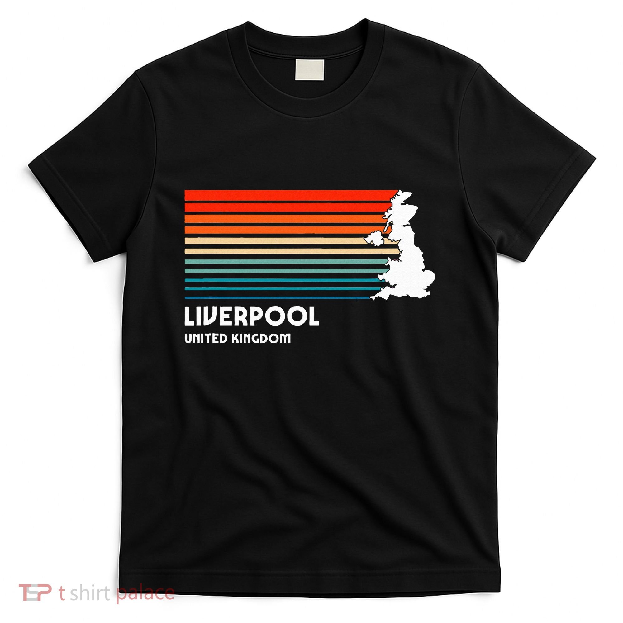 Liverpool United Kingdom Retro Vintage Style Uk Graphic T-Shirt