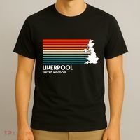 Liverpool United Kingdom Retro Vintage Style Uk Graphic T-Shirt thumb 3
